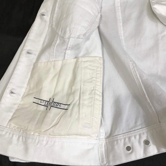 Liverpool Kolten Powerflex White Denim Jacket New - Picture 8 of 8